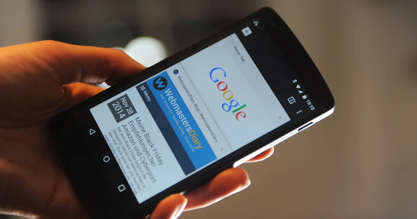 Google Chrome Tabs Button unter Android 5.0 wieder anzeigen